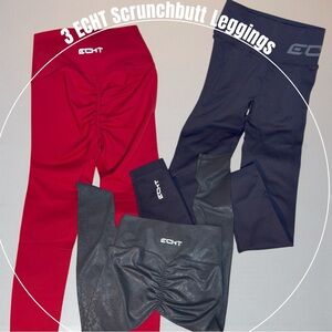 ECHT Kids Leggings Set - Red, Black, and Gray